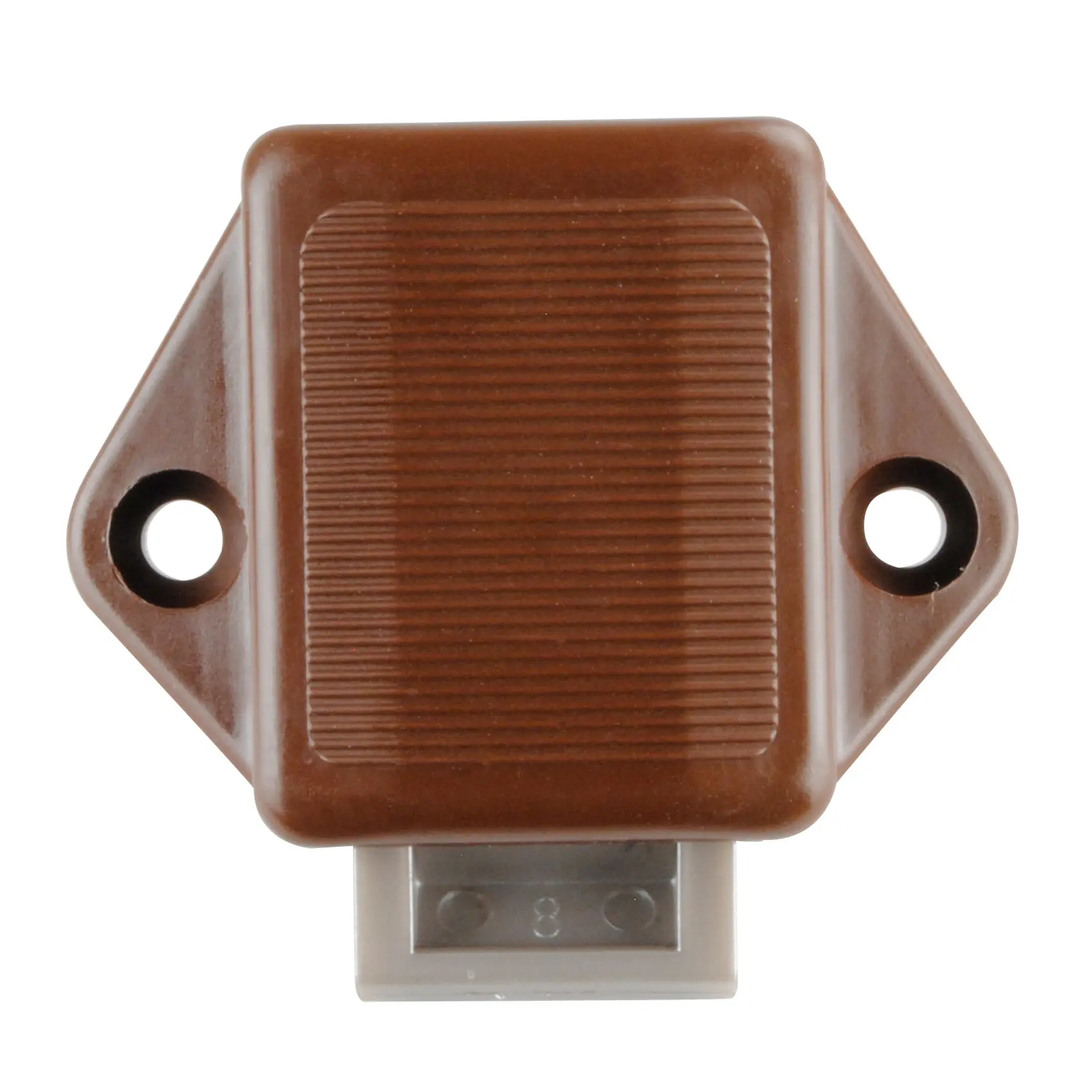 Aufschraub-Riegelschloss Push-Lock Mini, braun