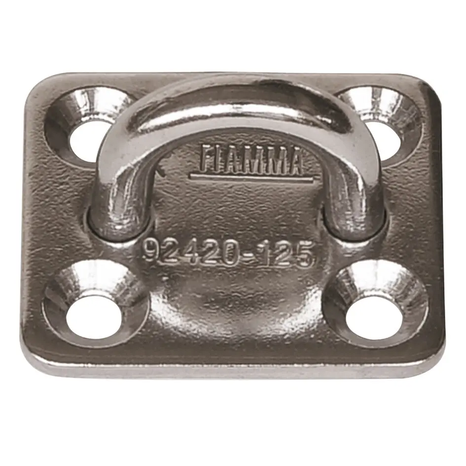 Edelstahlhaken Kit Square Plates, 4er-Set