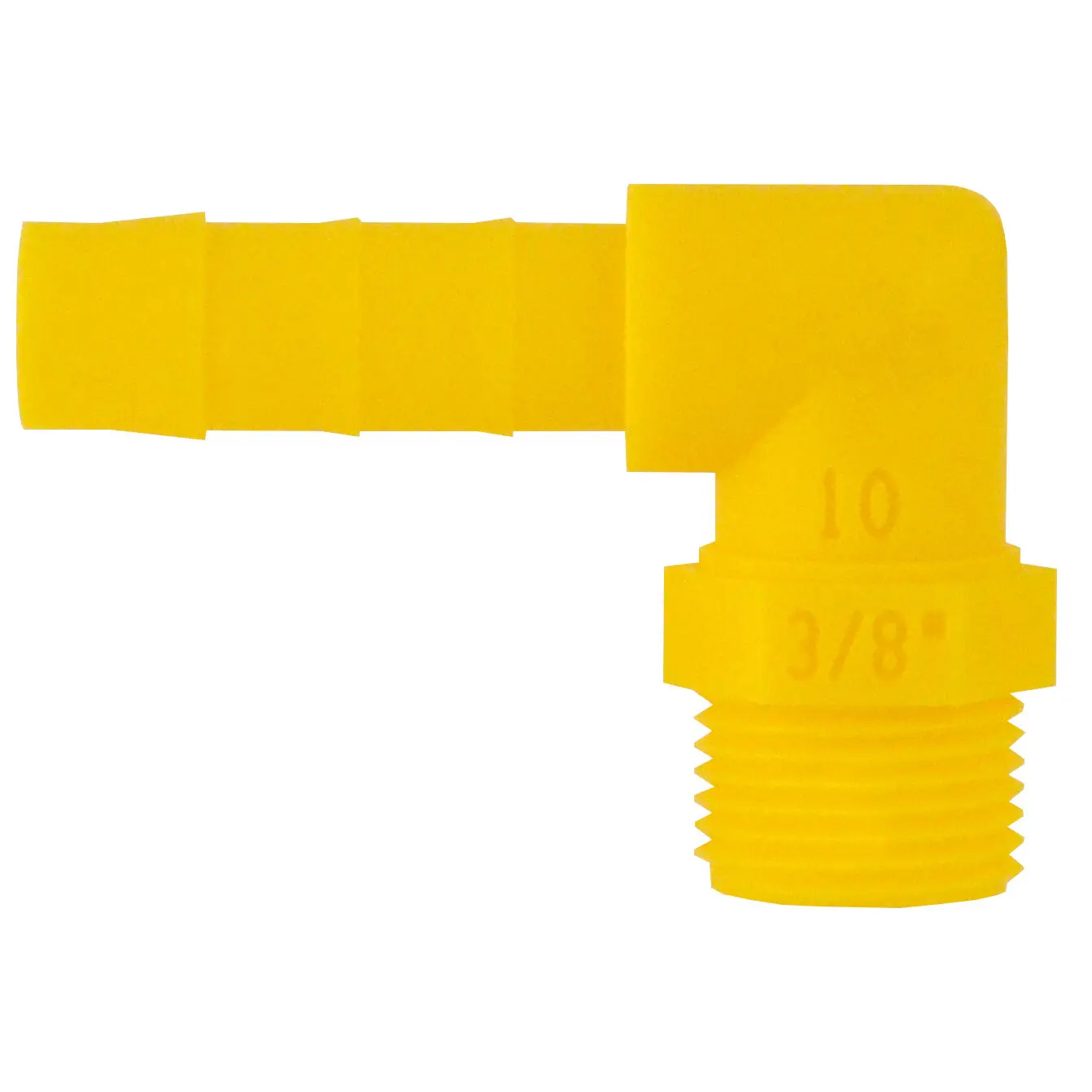 Einschraubtülle WeißGELB 90° ⅜", ø 10 mm