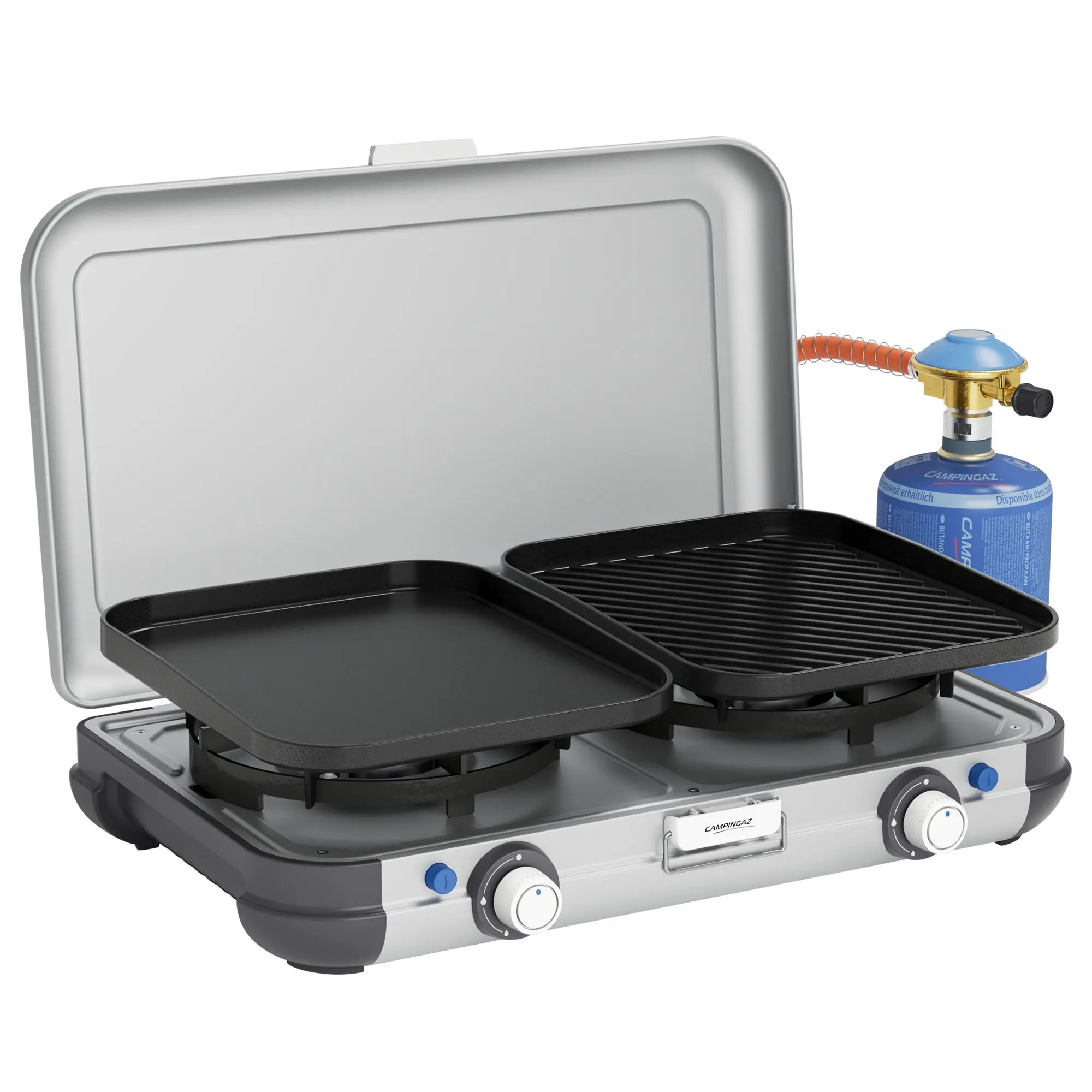 Gaskocher Camping Kitchen 2 GRILL & GO, Kartusche