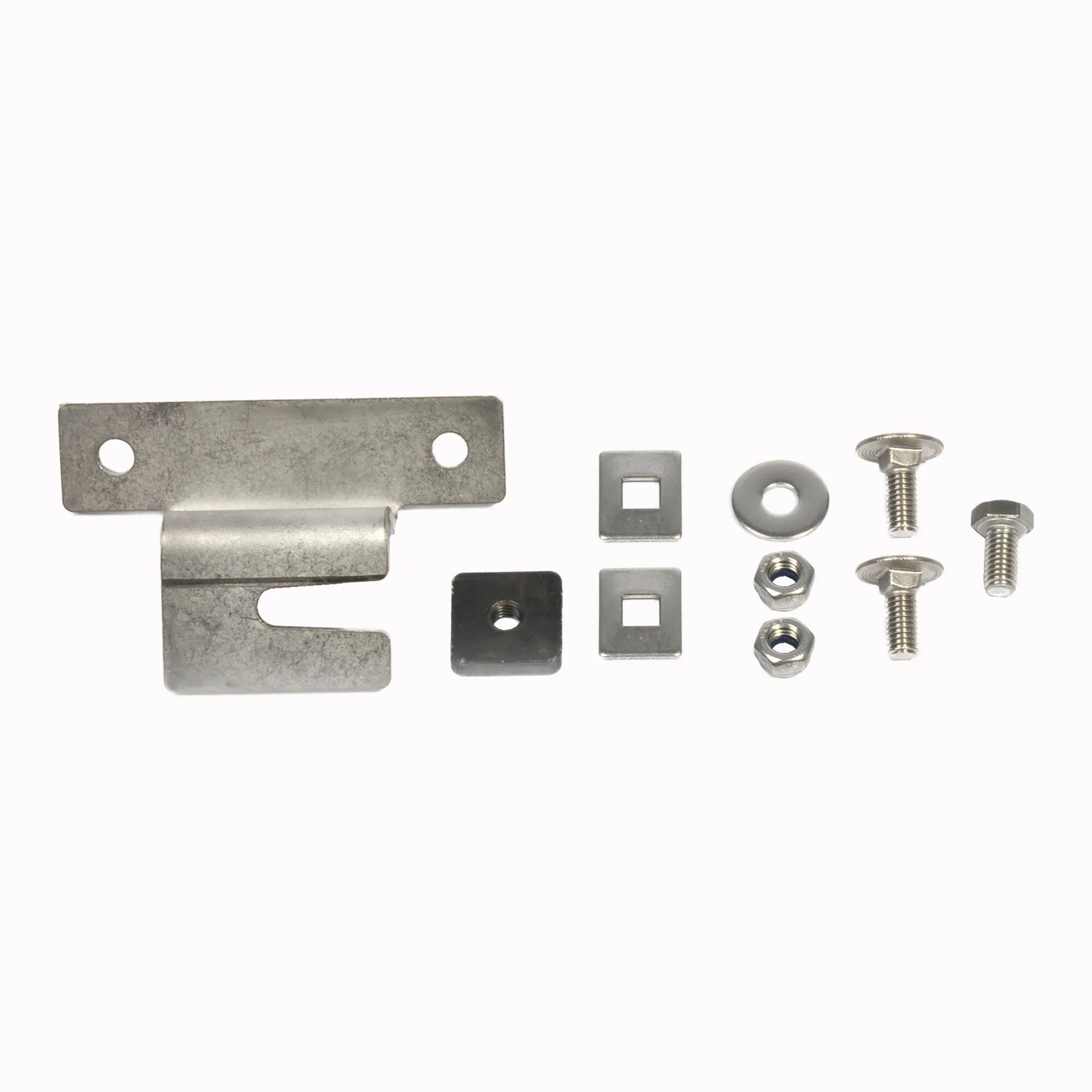 Adapter-Haltesatz für Thule Längsschiene am Ducato mit verzinktem Metallhalter, Schrauben, Muttern und Unterlegscheiben