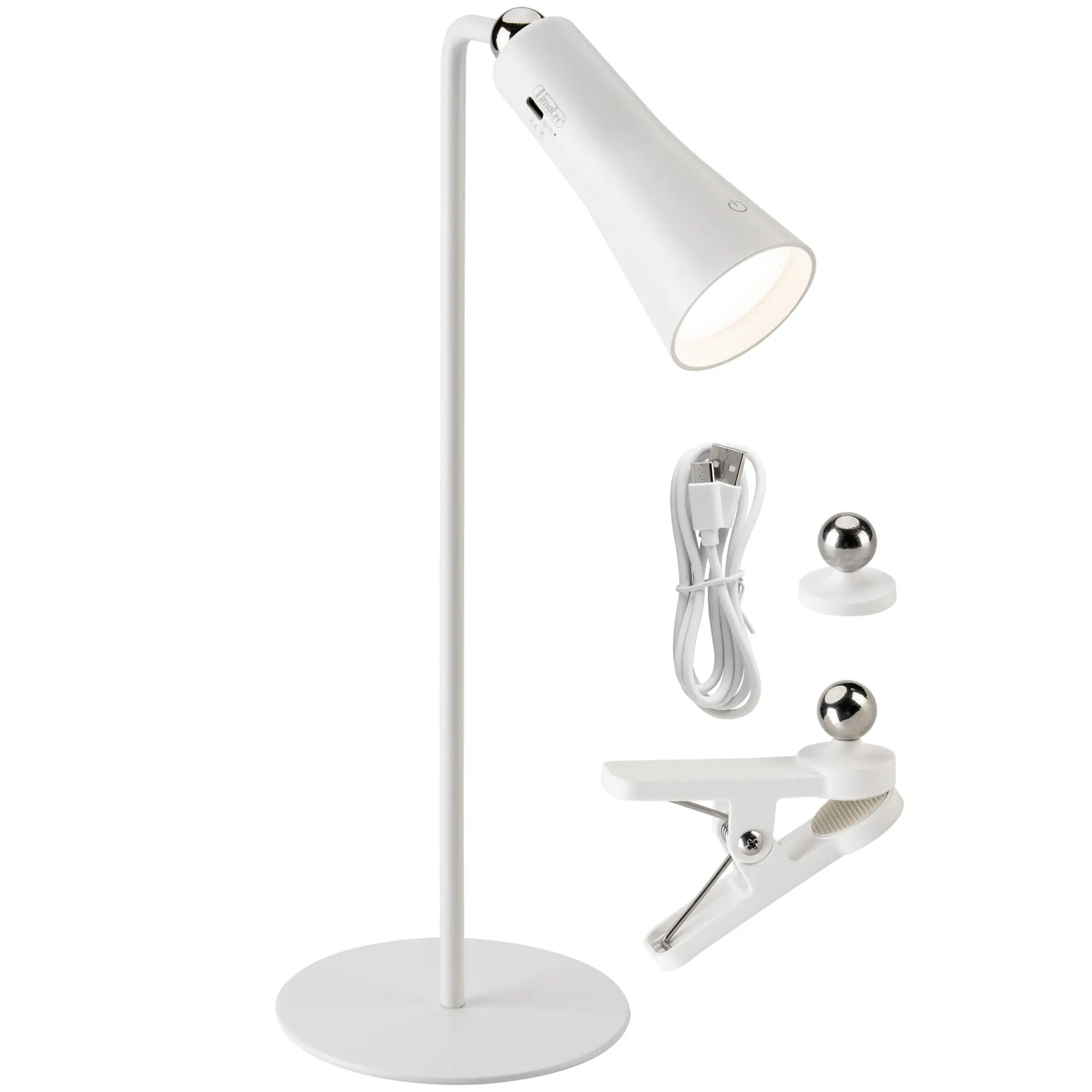 Taschen-/Stehlampe, weiß
