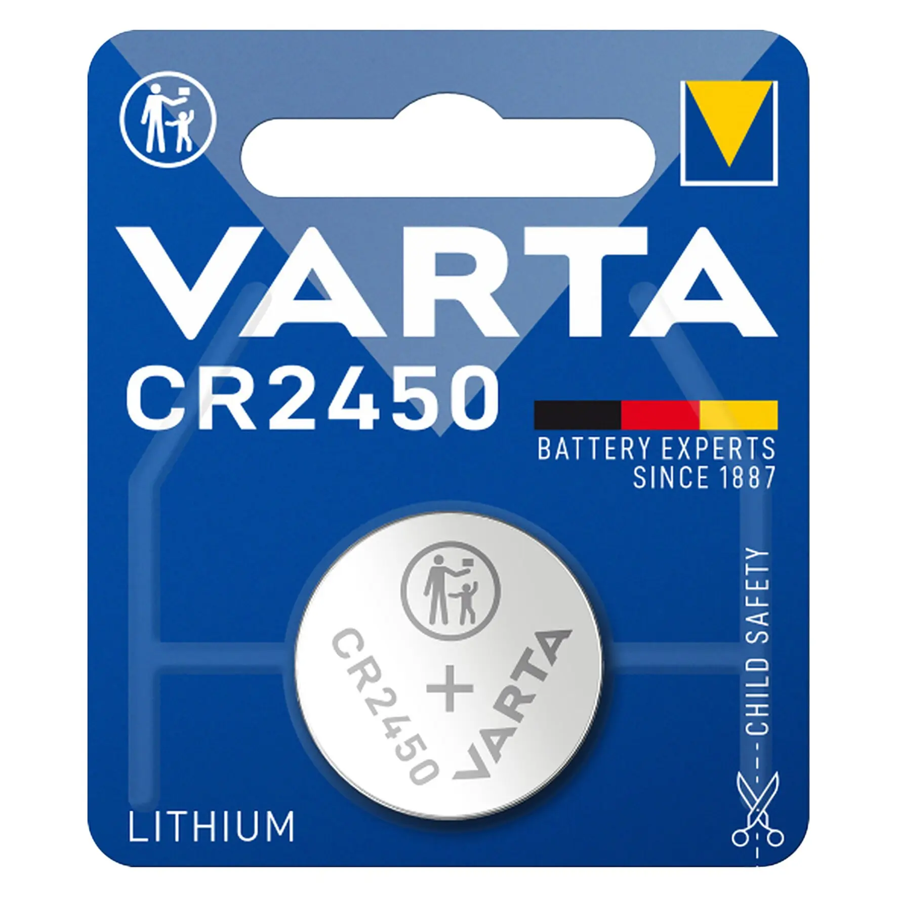 Hightech Lithium Knopfzelle, Lithium Coin CR2450