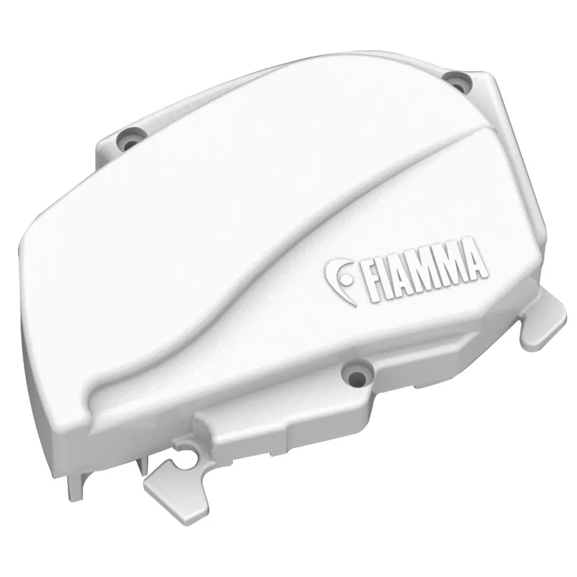 End Cap, right-hand, polar white for Awning F80L