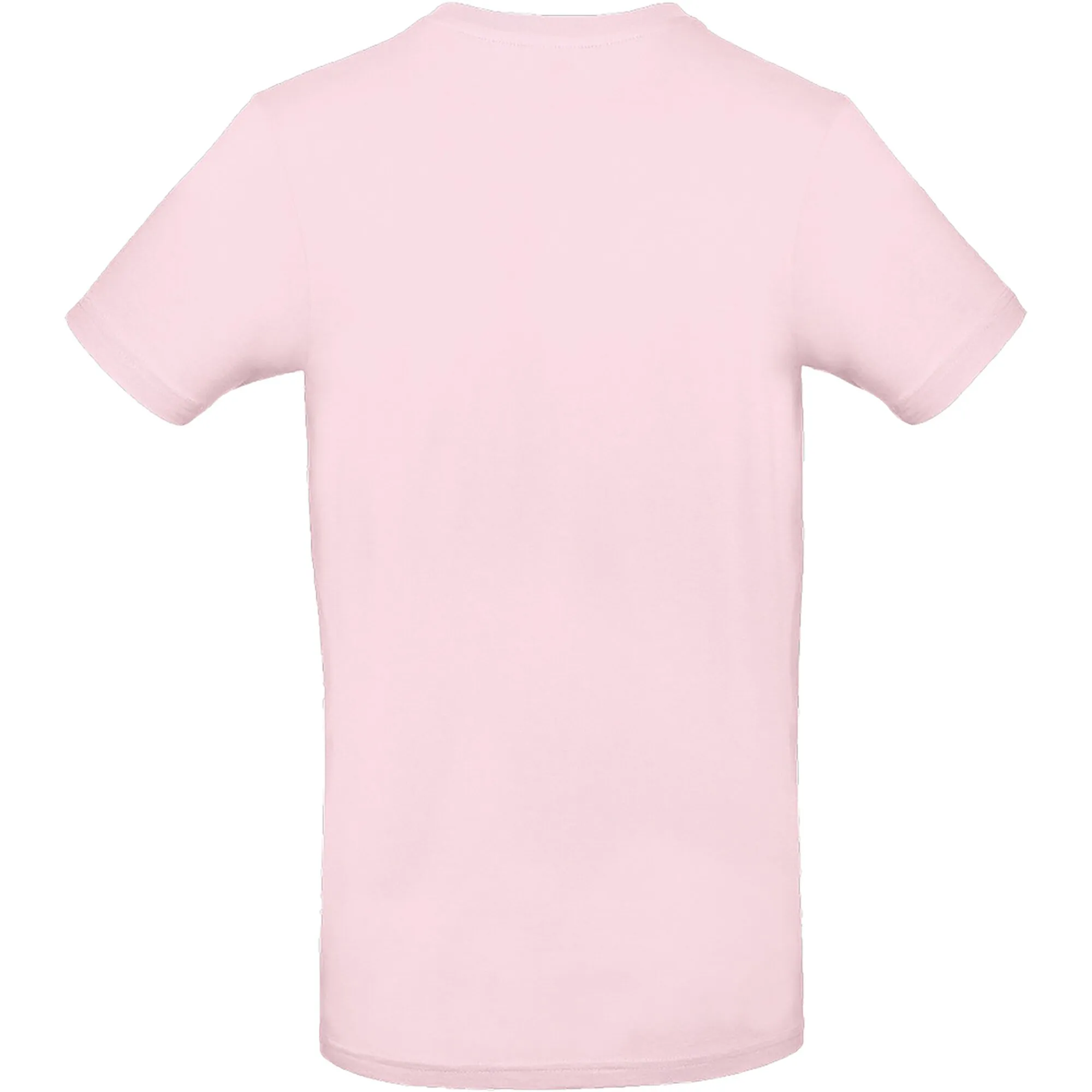 Rosa T-Shirt mit Rundhalsausschnitt und kurzen Ärmeln, Vorderseite ohne sichtbaren Aufdruck, Größe 3XL
