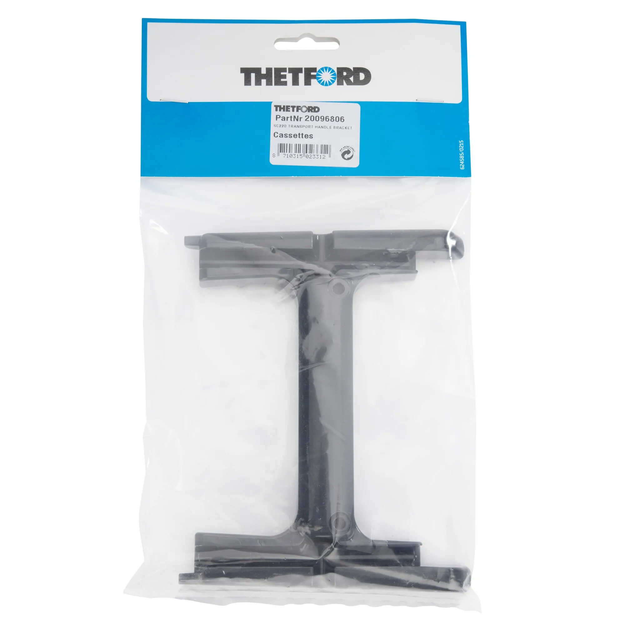 Thetford Halterung für Transportgriff aus schwarzem Kunststoff in transparenter Verpackung, Teilenummer 2096806