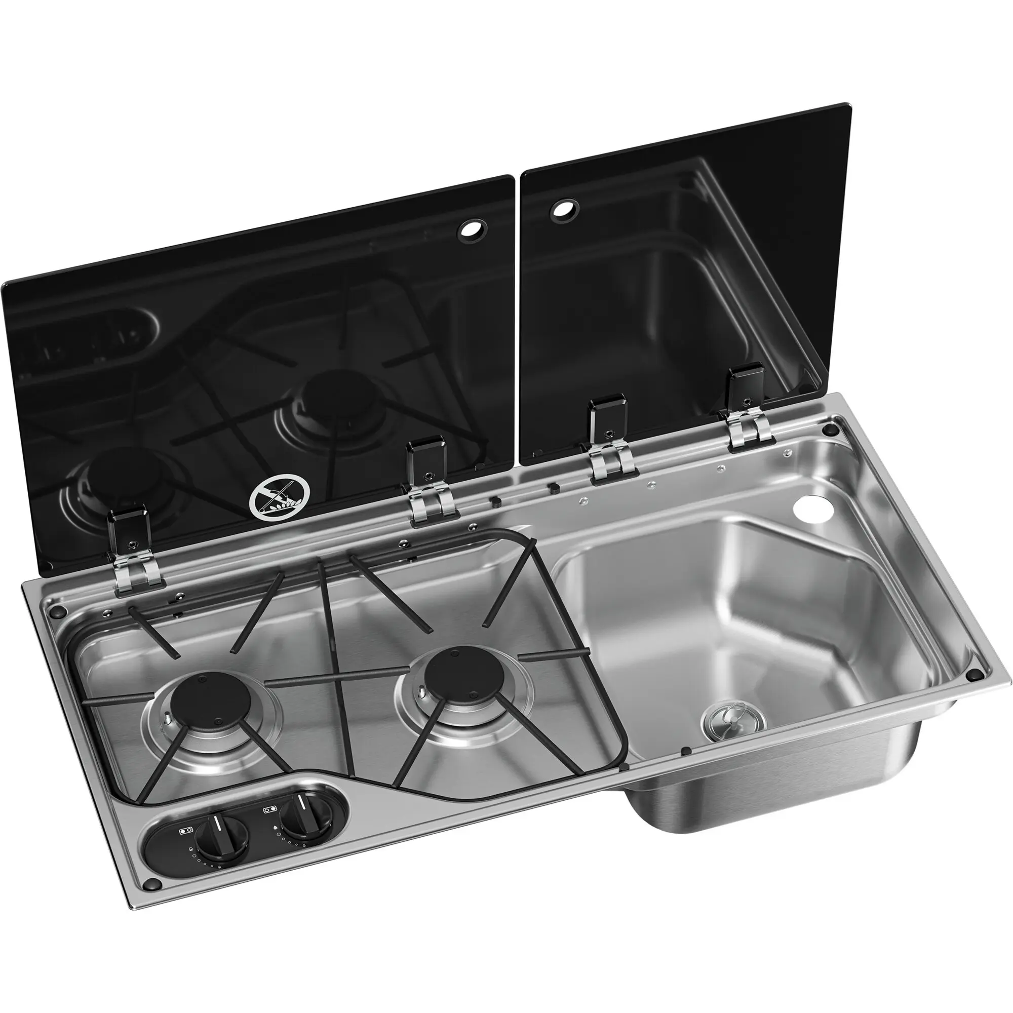 Kocher-Spülenkombination CVC 1700G, Becken rechts