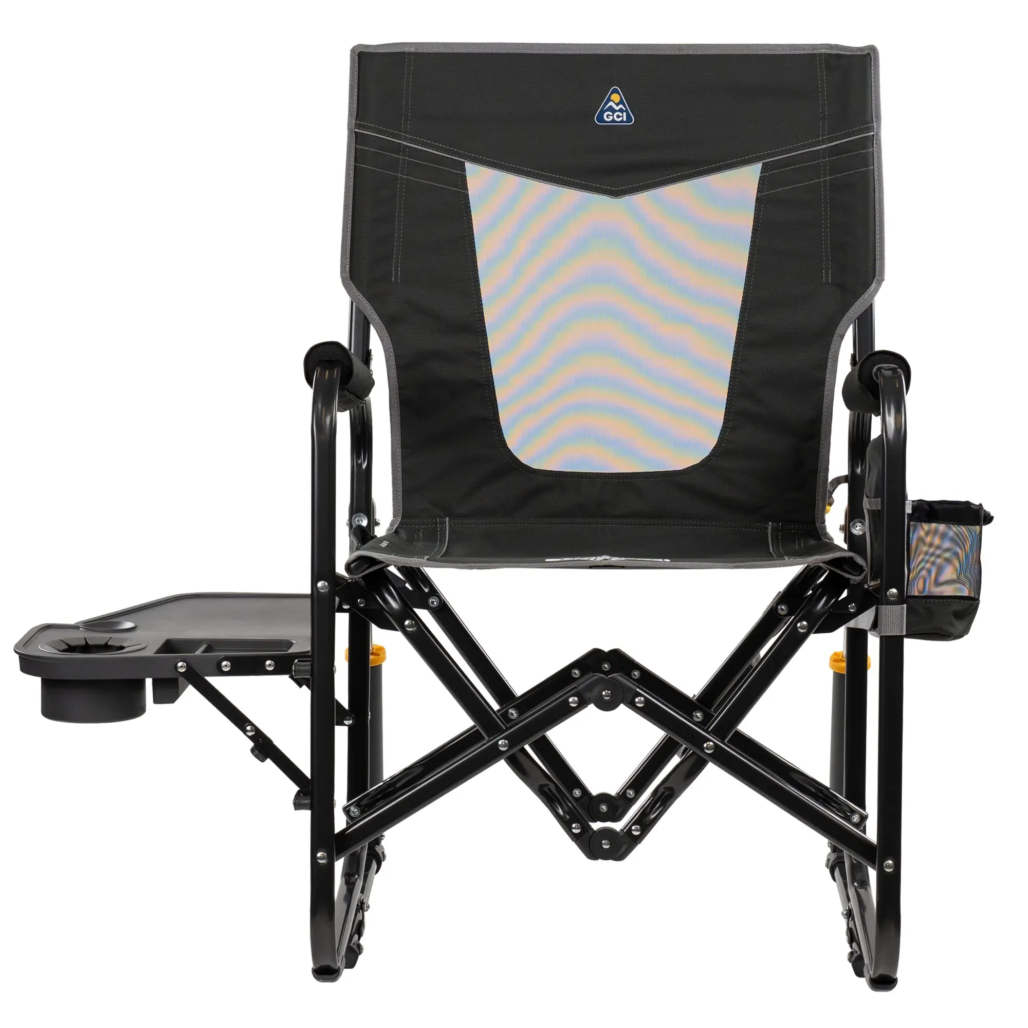 Camping-Schaukelstuhl Stowaway Rocker™ mit Tisch, anthrazit