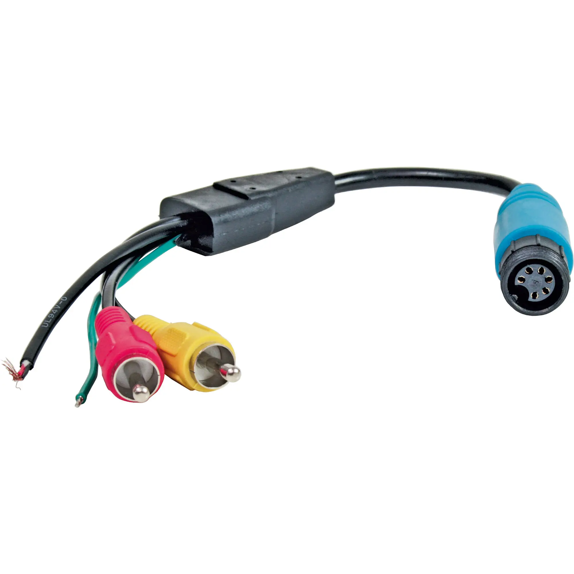 Adapter Monitor, 6-polige Schraubkupplung auf Cinch-Stecker