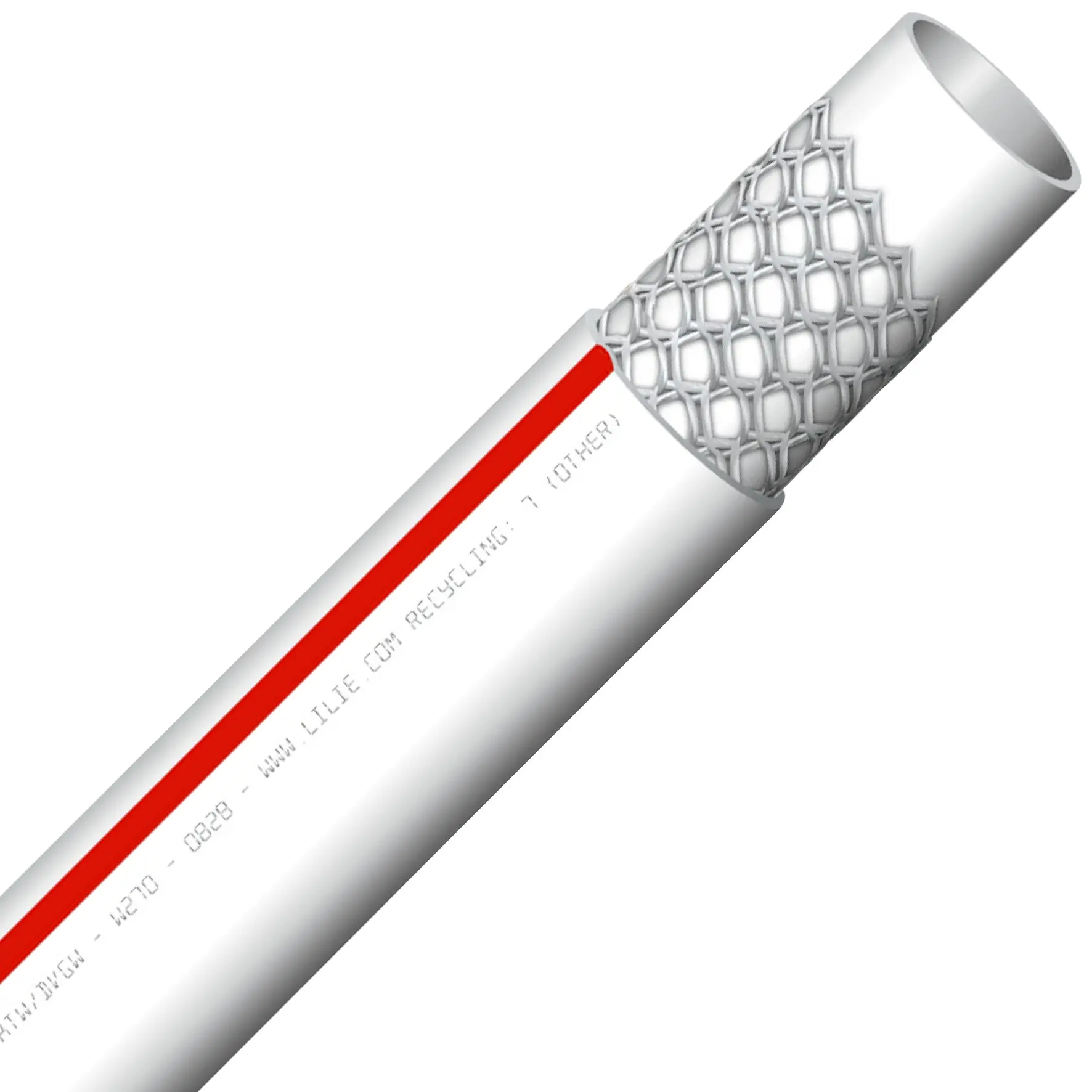 Trinkwasserschlauch WeißGELB warm, 10 x 16 mm, 10 m
