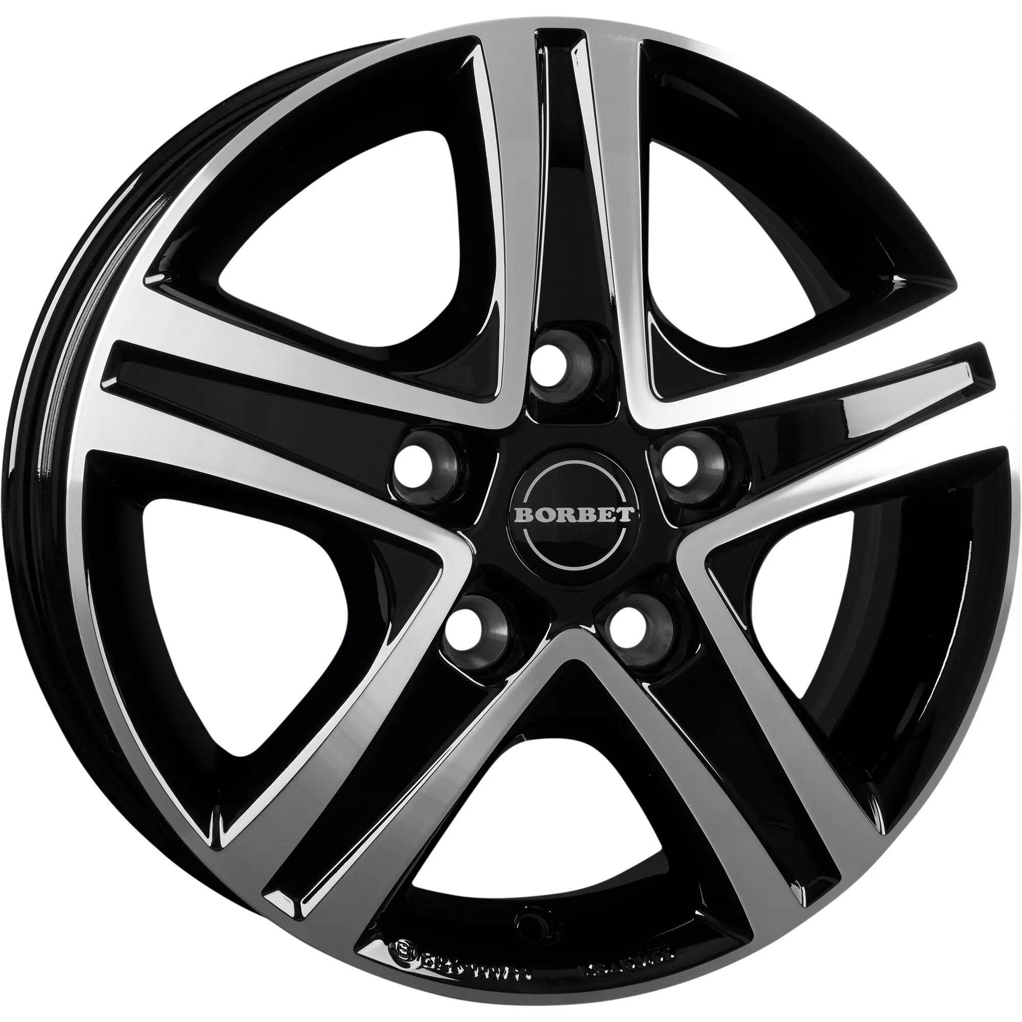Aluminiumfelge CWD für Fiat Ducato mit Light-Chassis, 1320 kg, black polished glossy, 6 x 16"