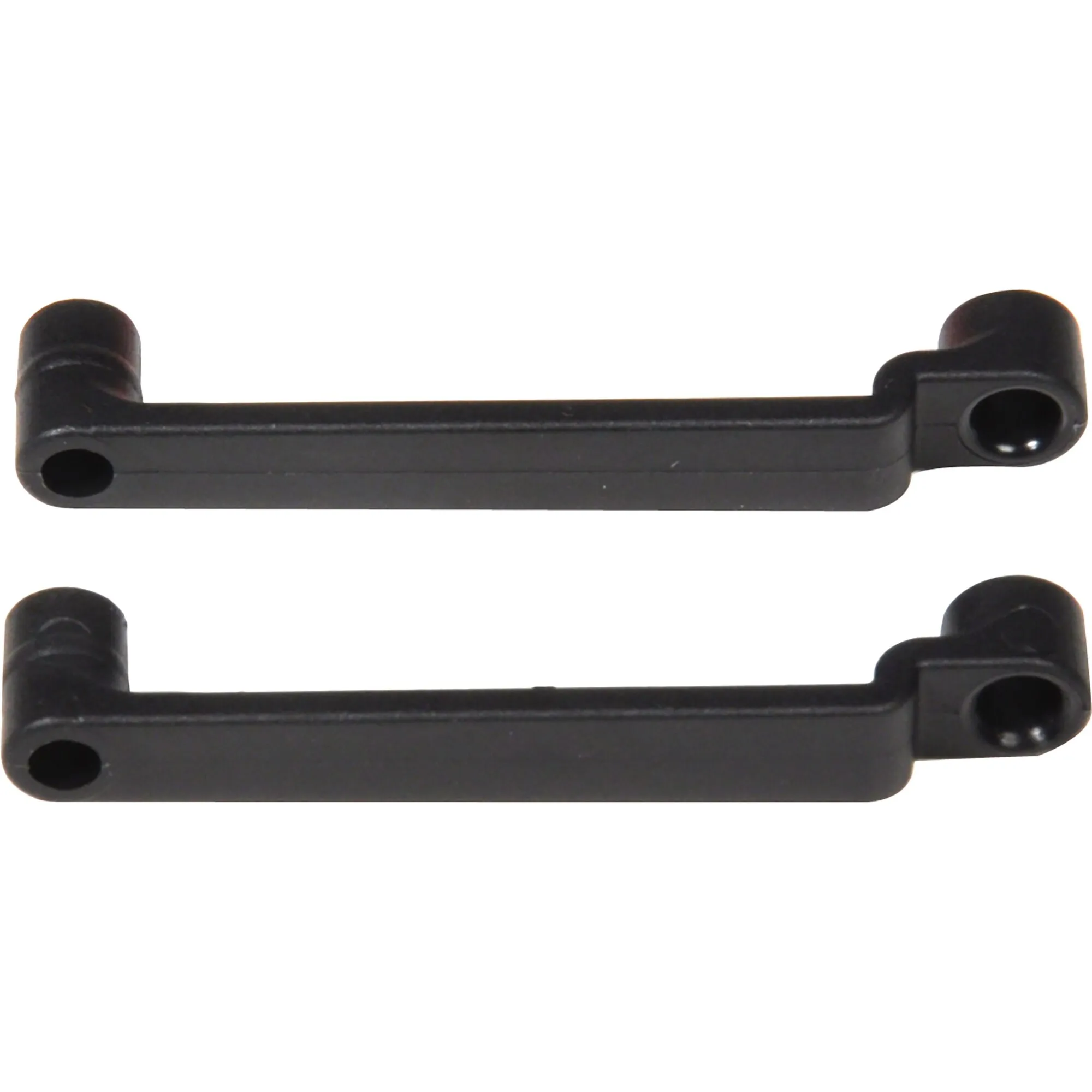 Zwei schwarze Halter für die Entlüftungsstellung von Thetford-Kühlschränken N9x und N1xx, längliche Form mit Öffnungen an den Enden