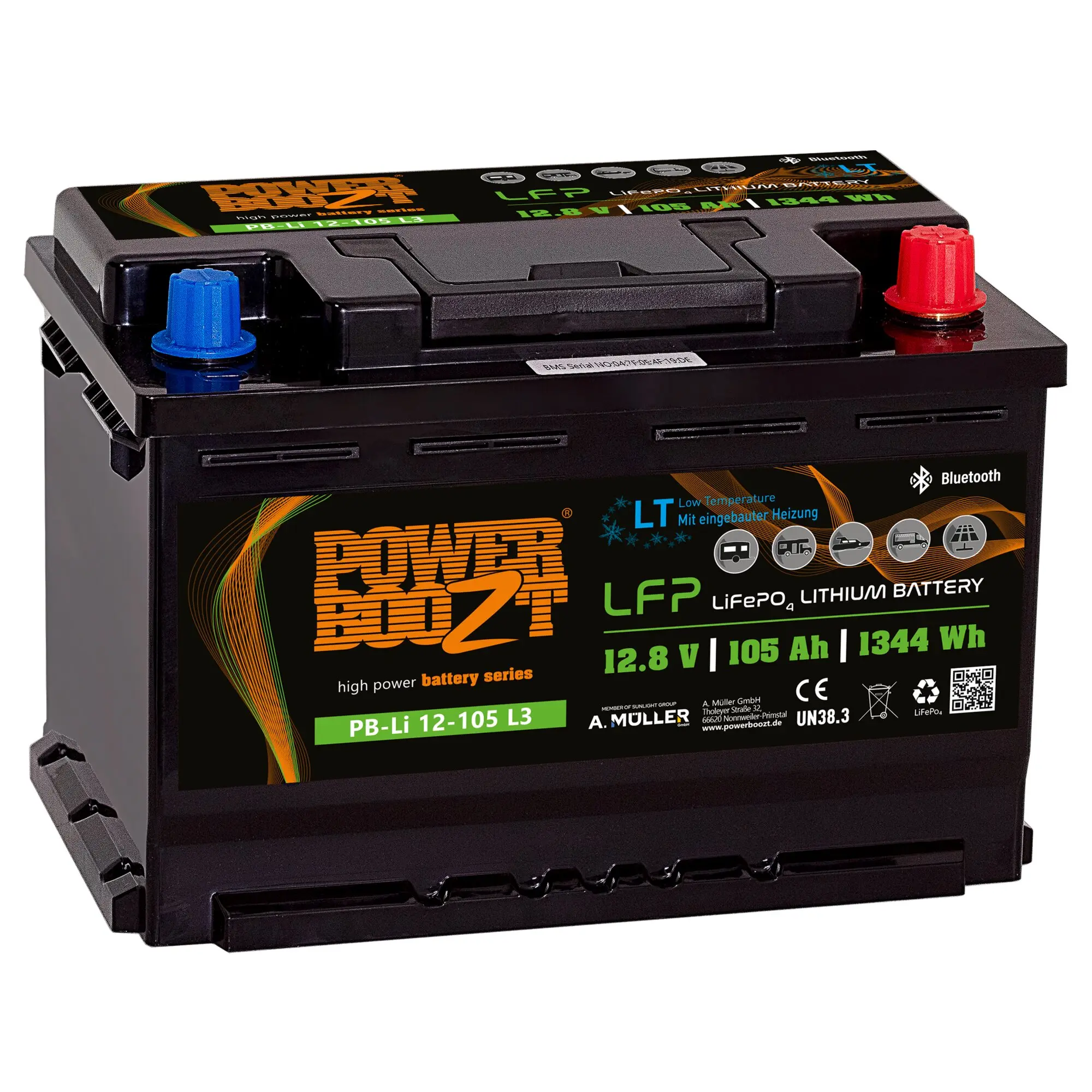 Lithium Kaltwetterbatterie, 105 Ah