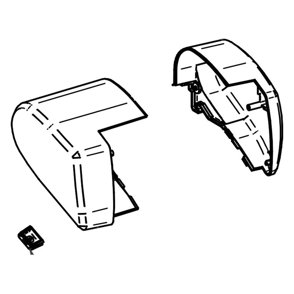 End Caps for Motor for TO 6300, anthracite
