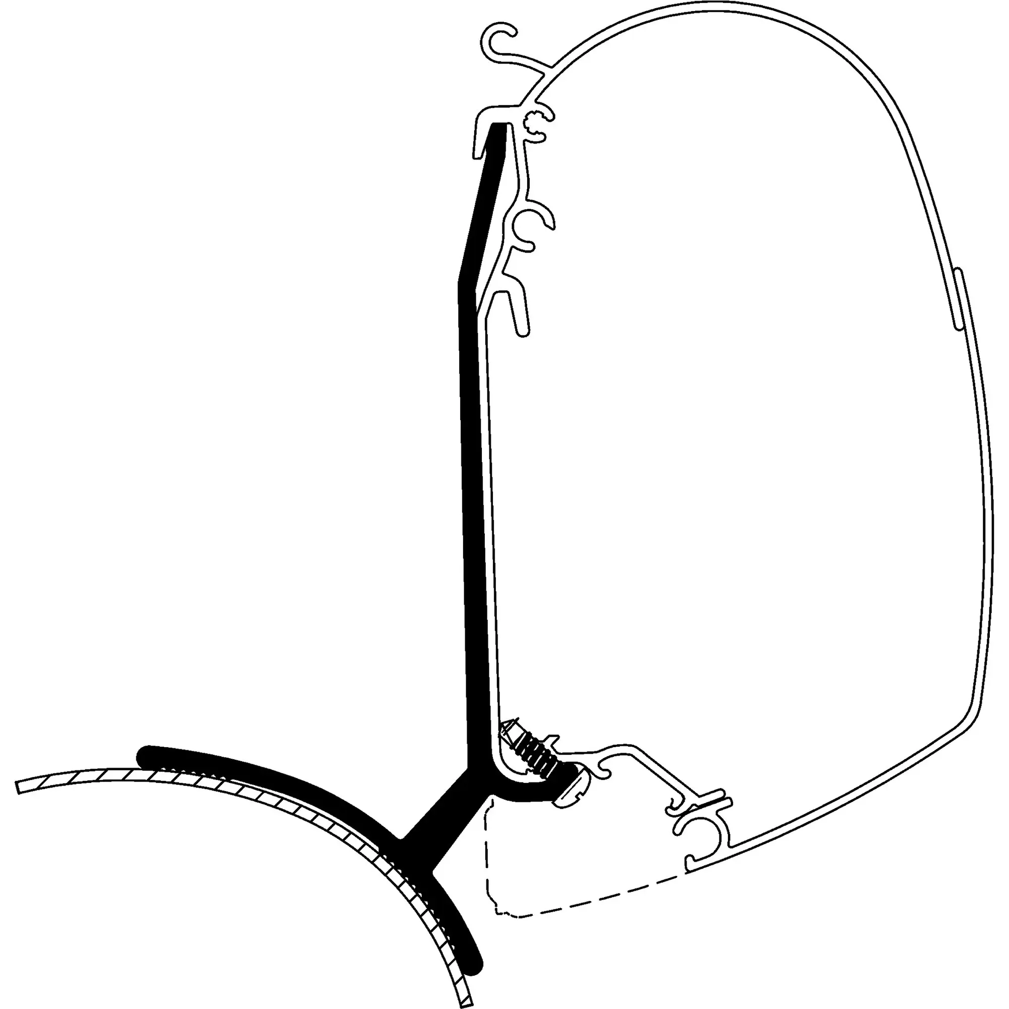 Adapter Renault Trafic and Opel Vivaro for Thule 4200 and Series 5