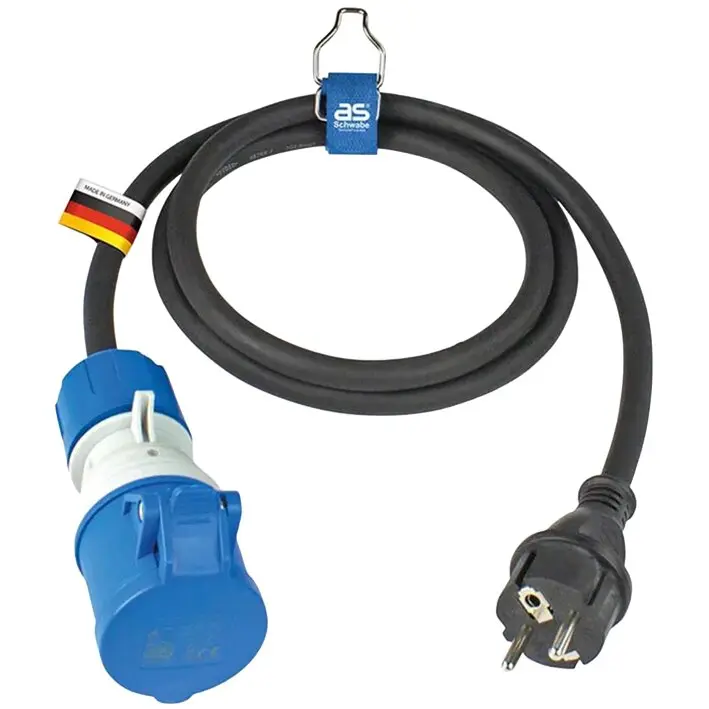Adapterkabel Schuko/CEE, 1,5 m