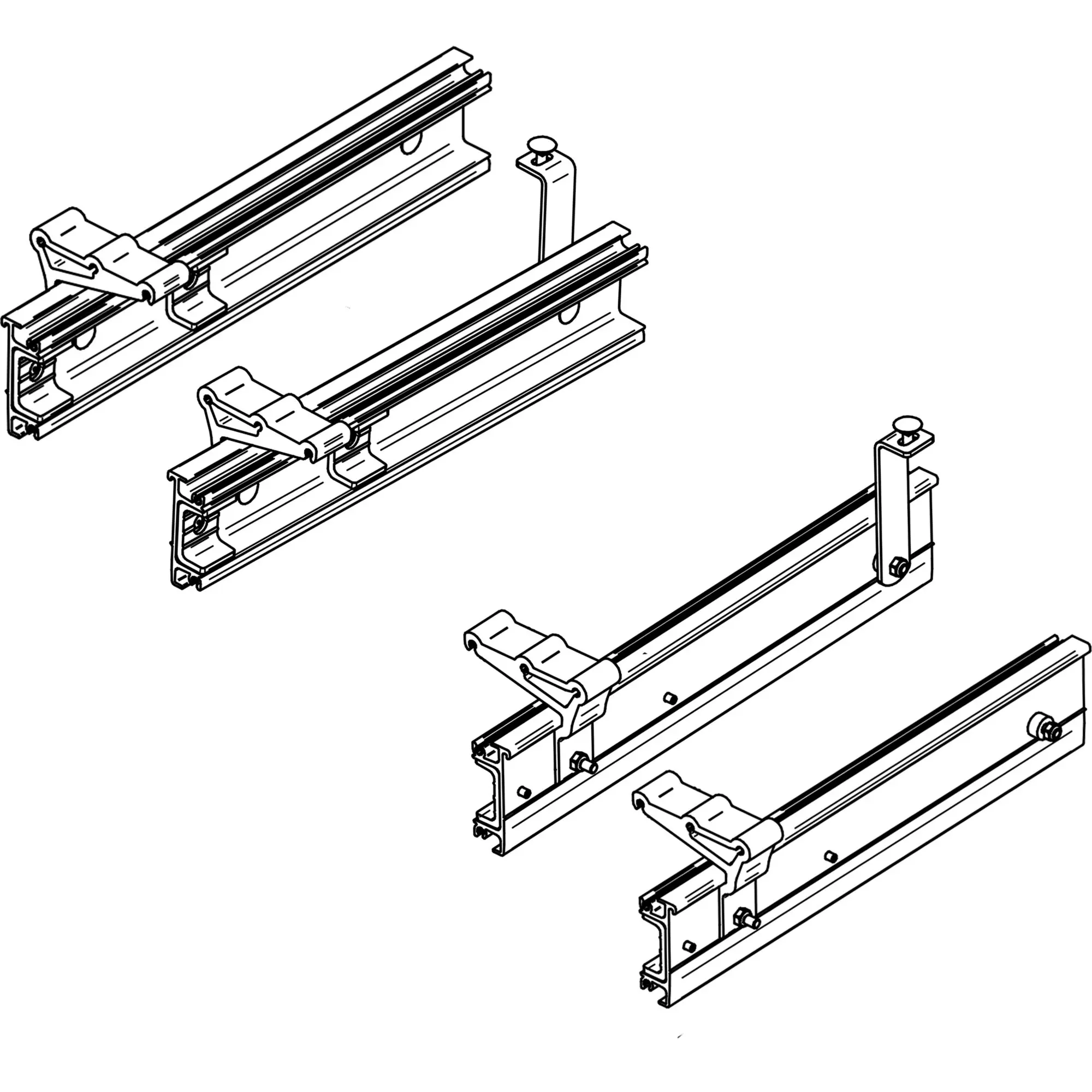 Montagerahmen Thule Slide-Out G2 Ducato 400