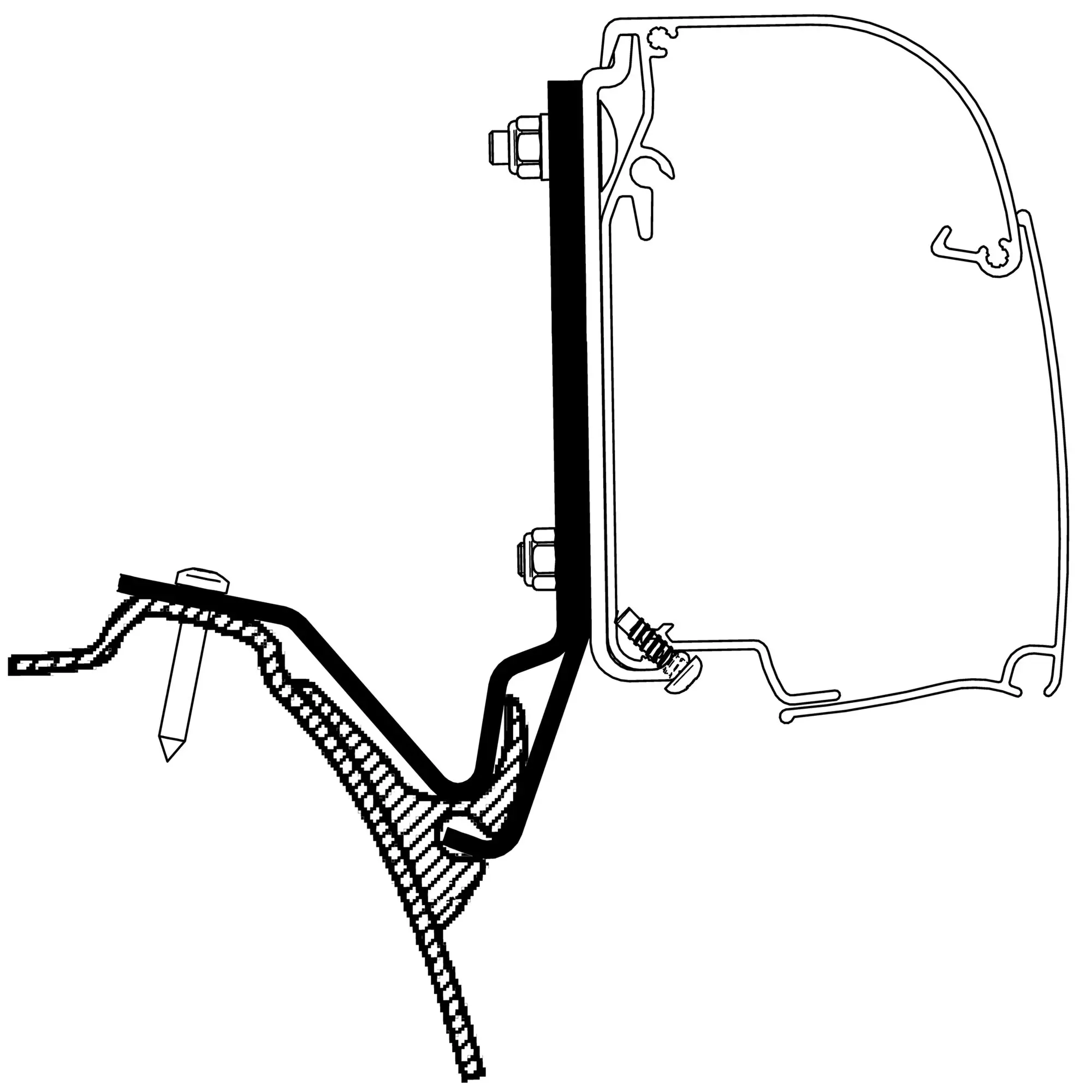 Adapter Westfalia Kepler One / Five / Six für Thule 4200