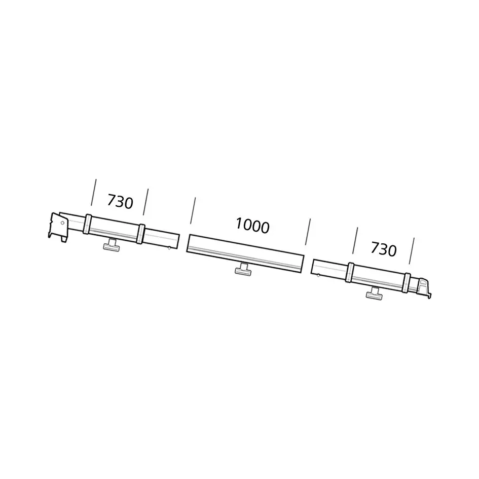 Clamping Profile Thule Residence/ Panorama, right-hand