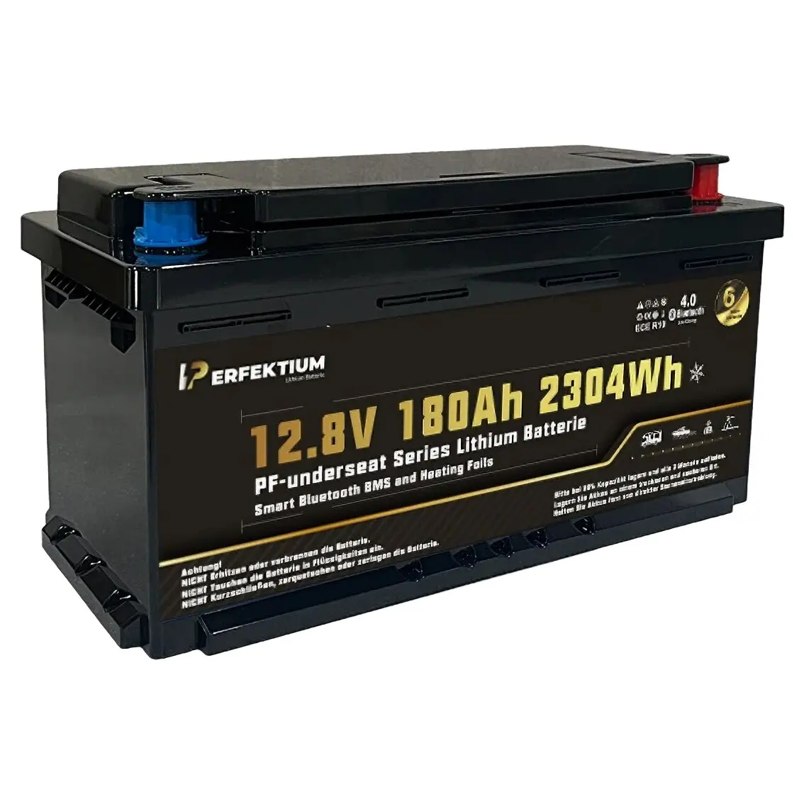 Lithium Batterie PF-Underseat-12 mit Heizung, 180 Ah