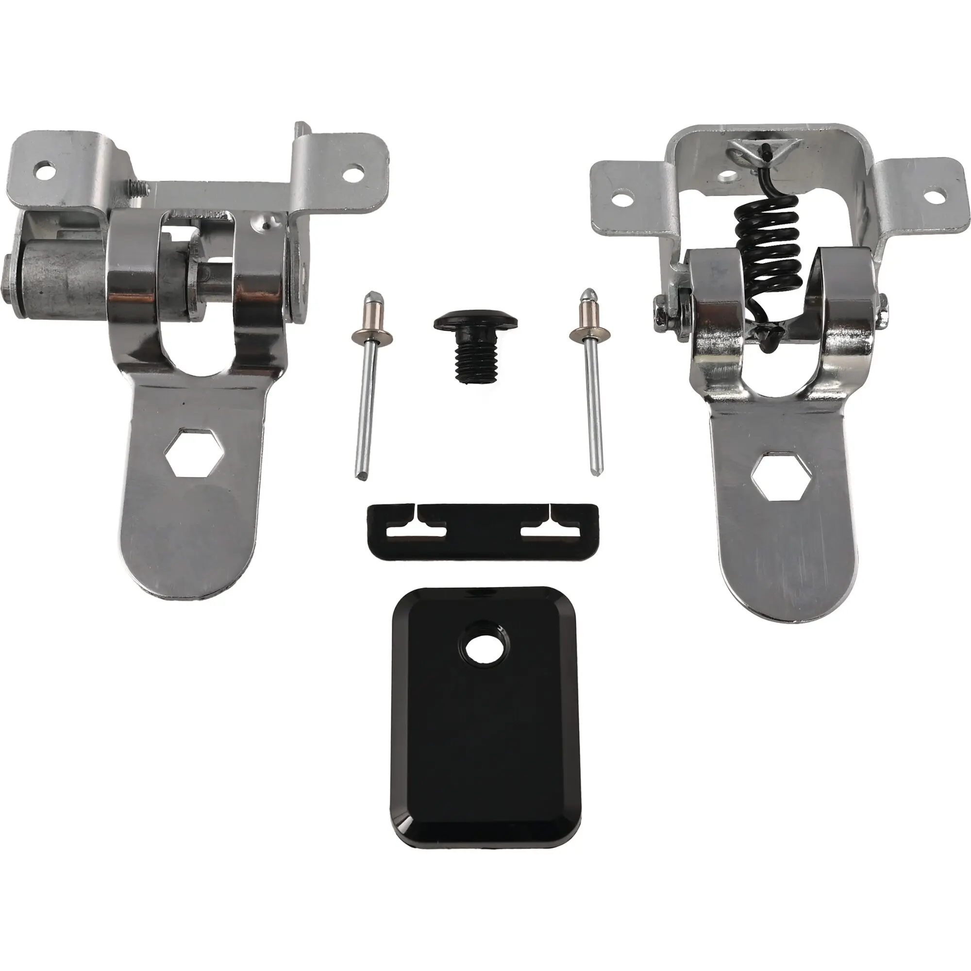 Soft-Close-Scharnierset aus Metall für die Glasabdeckung des Dometic-Kochers CVH1700G mit Federscharnieren und Befestigungsteilen