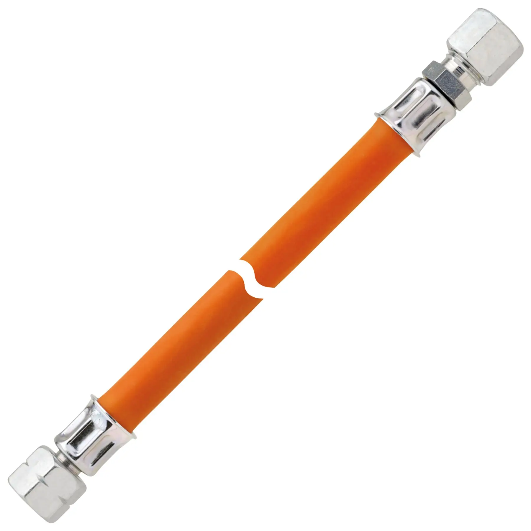 Gas-Mitteldruckschlauchleitung 10 bar mit KST G 1/4 LH-ÜM x RVS 10 x 400