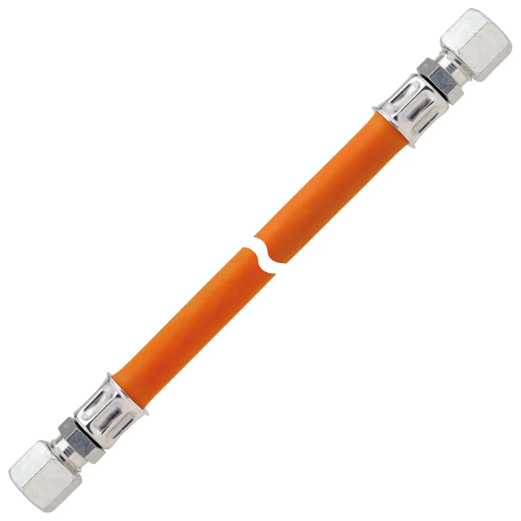 Gas-Hochdruckschlauchleitung 10 bar bds. RVS 8 x 2000
